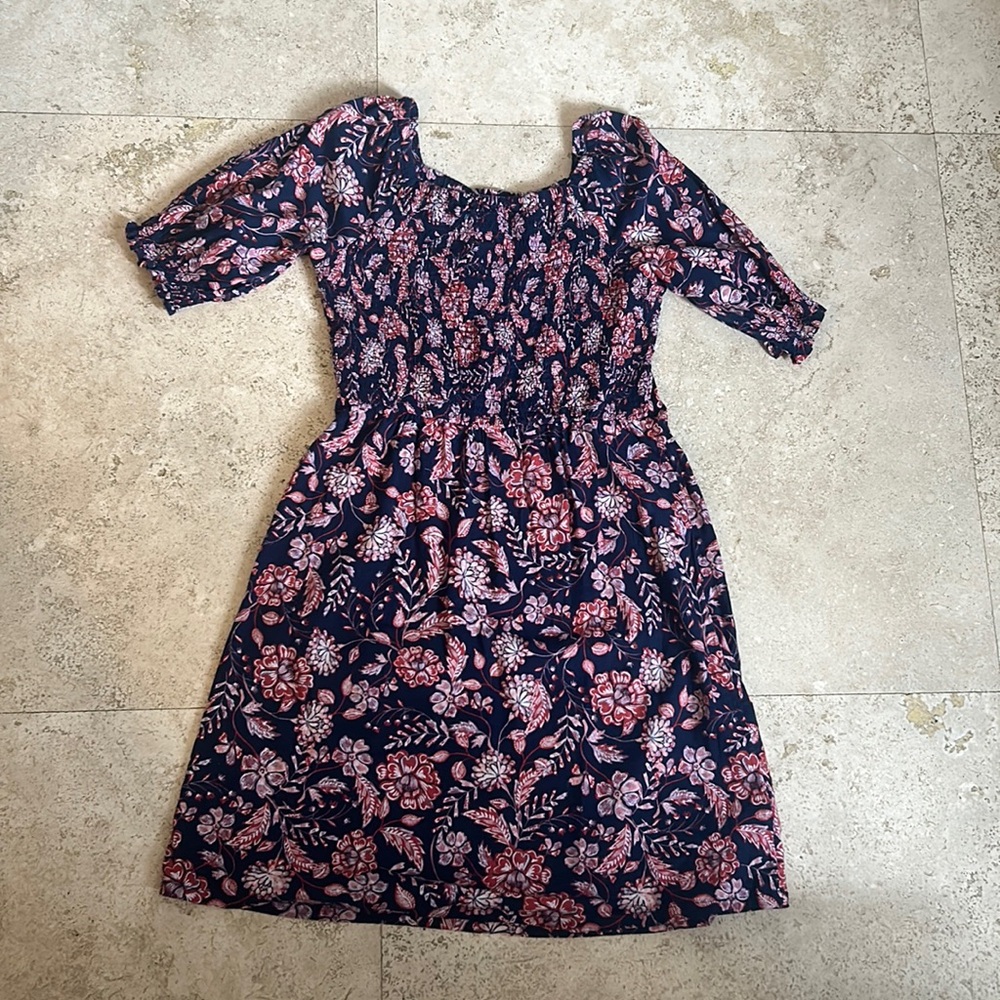 Old navy blue floral dress